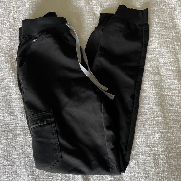 FIGS Zamora Joggers Scrub Pants Black XS Tall - Picture 4 of 5